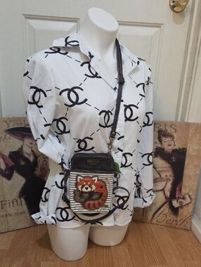 Chala Red Panda Brown Stripe Crossbody